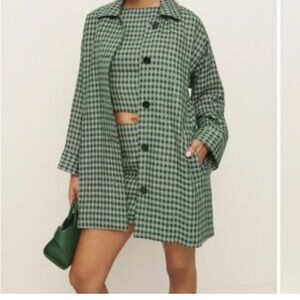 Reformation Irene linen Cactus Jacket